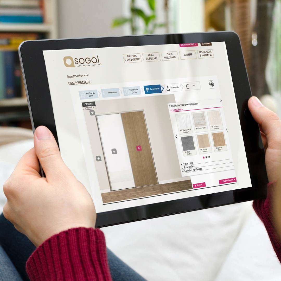 Configurateurs portes de placard et Portes d'intérieures