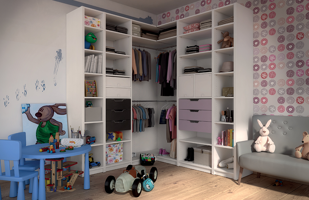 dressing d'angle chambre enfant