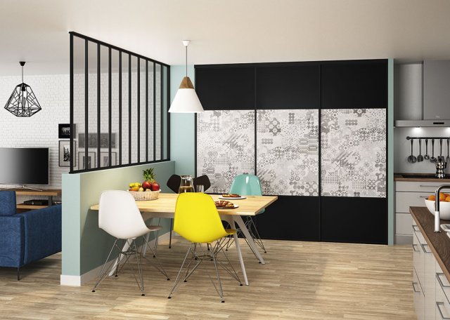 Cuisine moderne esprit loft