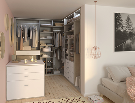 Dressing renfoncement petit espace