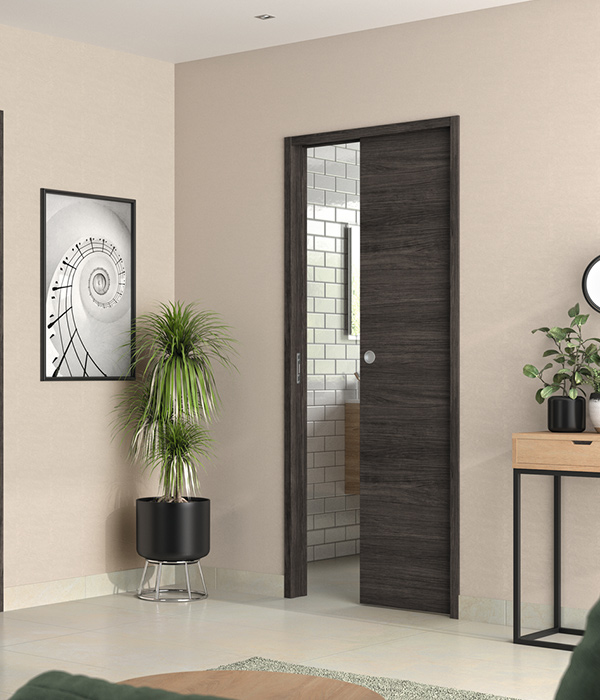Porte coulissante Evidence Anthracite