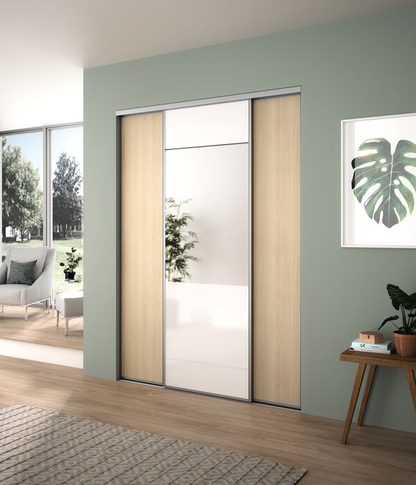 Porte De Placard Coulissante Sogal® Duosynchro - Porte De Placard Sur  Mesure