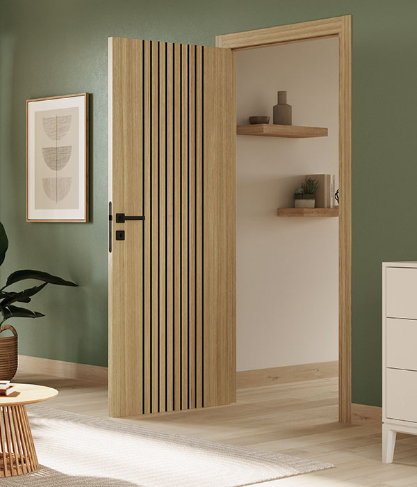 Bloc-porte intérieur Mykoni ouvert