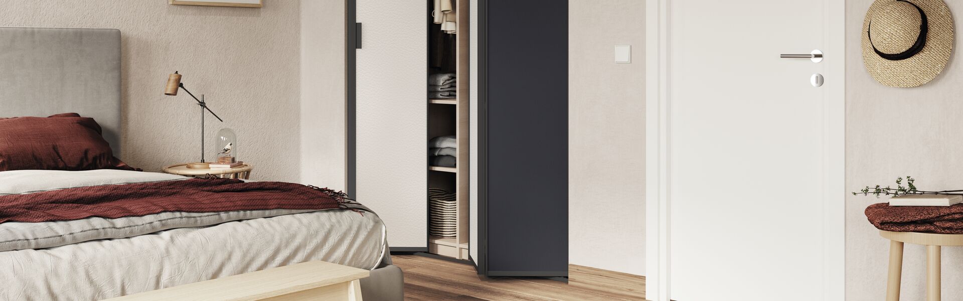 Porte de placard Loft Vertigo - Porte de placard sur mesure pliante d'ILIKO