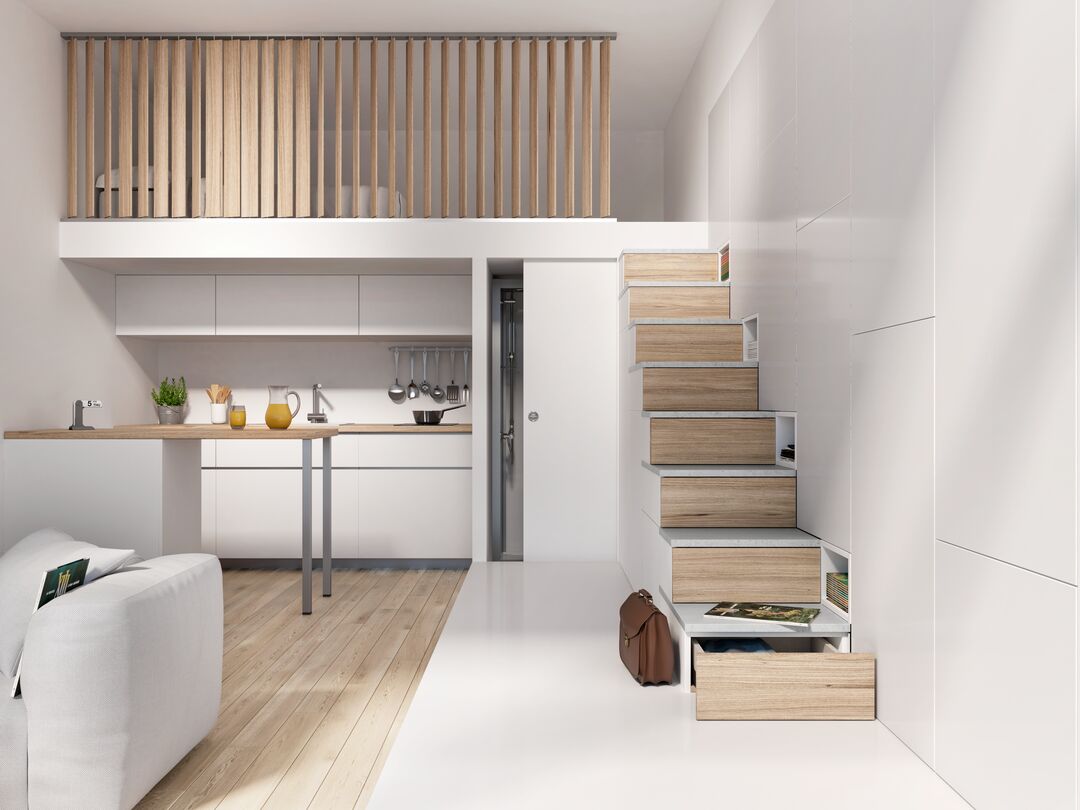 Appartement - Aménagement sous escalier