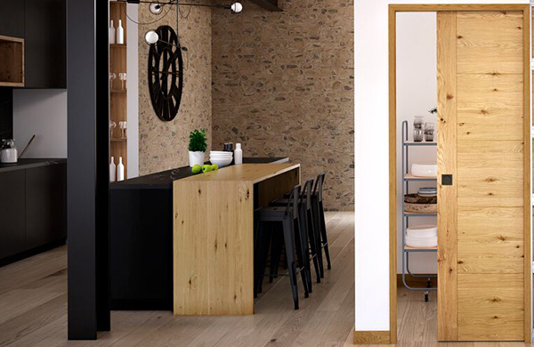 porte interieur cuisine industriel 