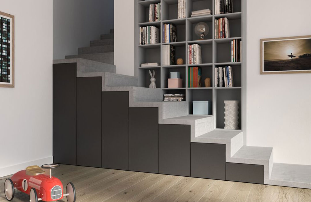 Rangement sous escalier sur-mesure Sogal® Intérieurs