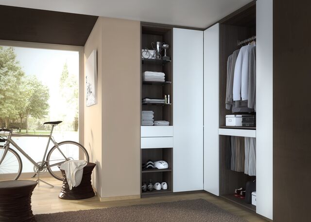 Aménager un dressing d'angle pour la chambre