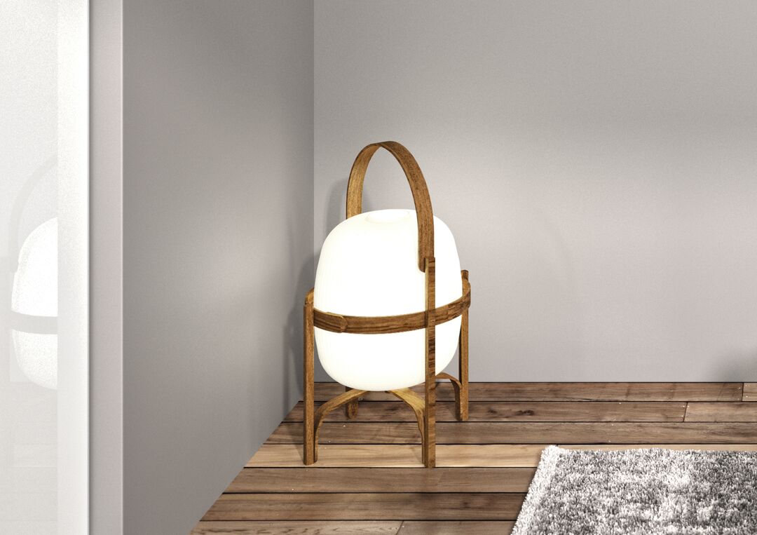 Chambre parentale city - lampe design